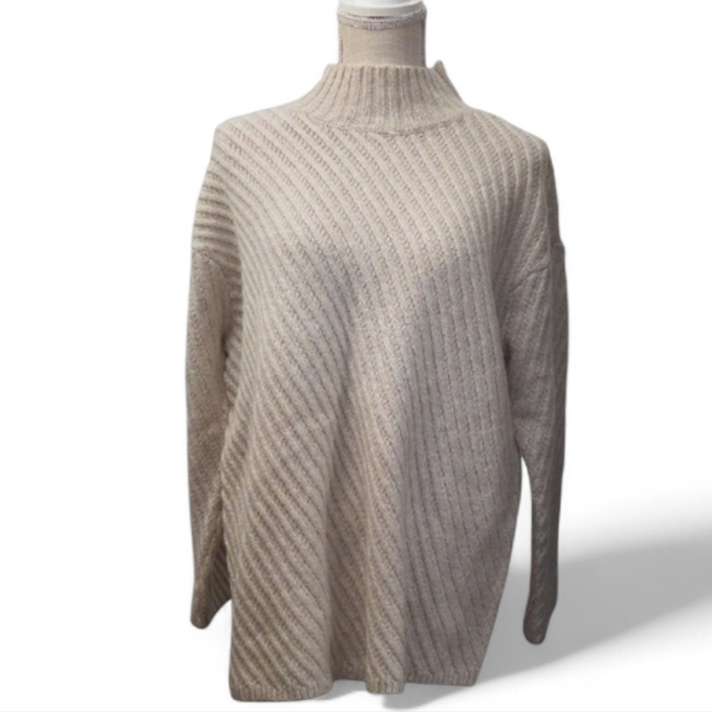 J. Jill Cream Turtleneck Sweater